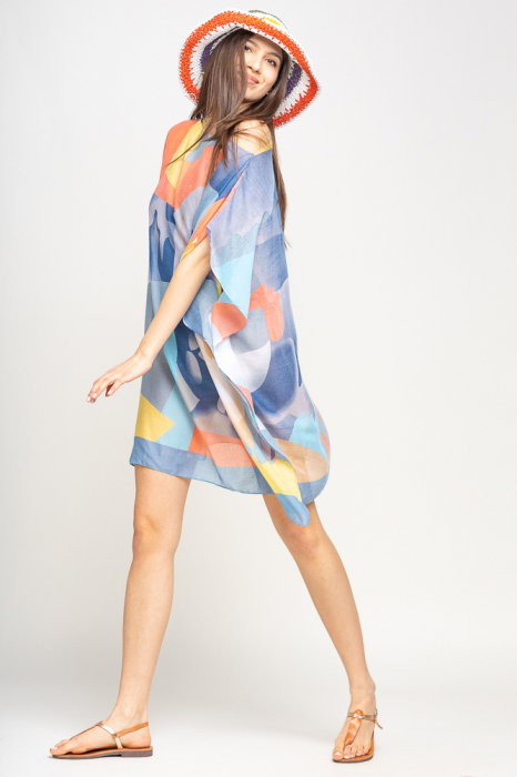 Rochie de plaja tip poncho Shopika, vascoza