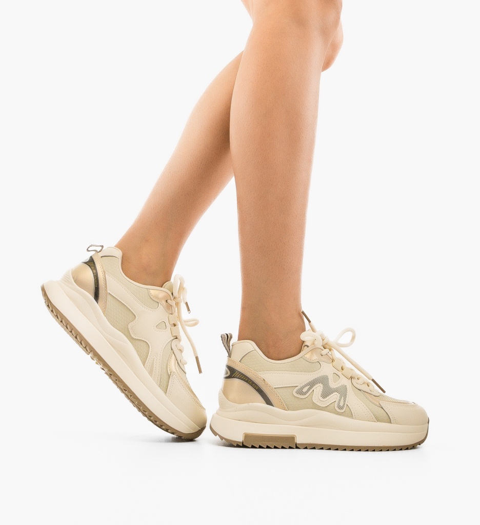 Sneakers Bello Bej - Confort și Stil Zilnic - imagine 3