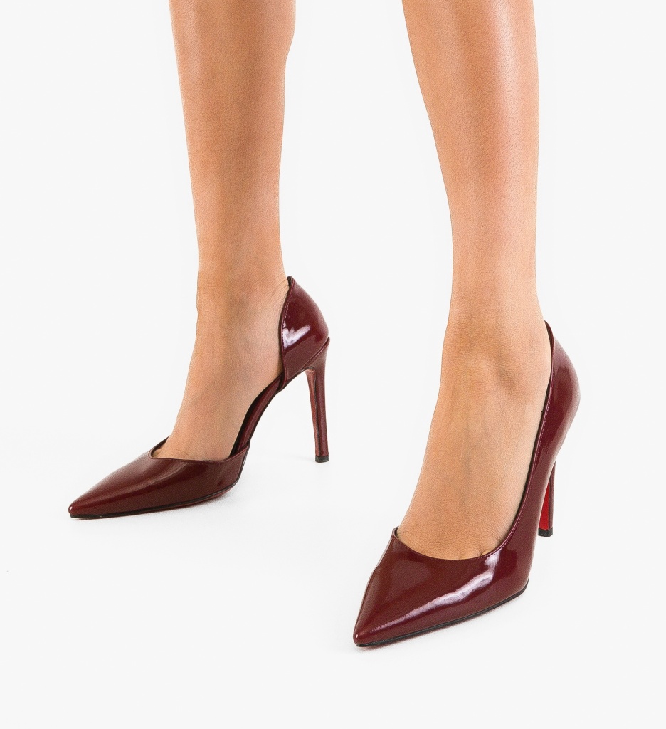 Pantofi Stiletto Trynet Grena - Eleganță Maximă - imagine 3