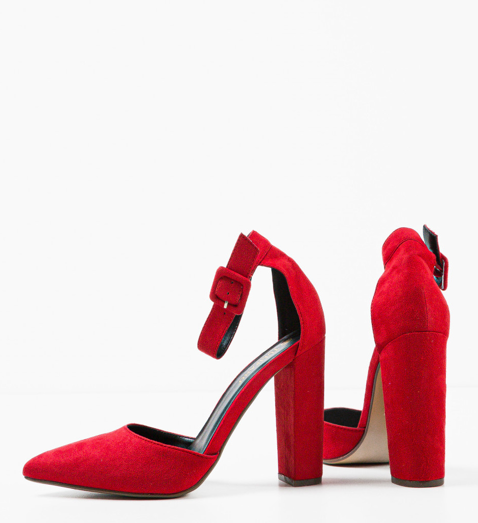 Pantofi cu Toc Rosii Khalid - Eleganță Asigurată - imagine 3