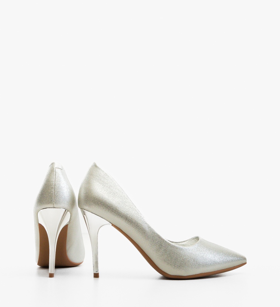 Pantofi Danube Argintii Eleganți - Stil Refined - imagine 2