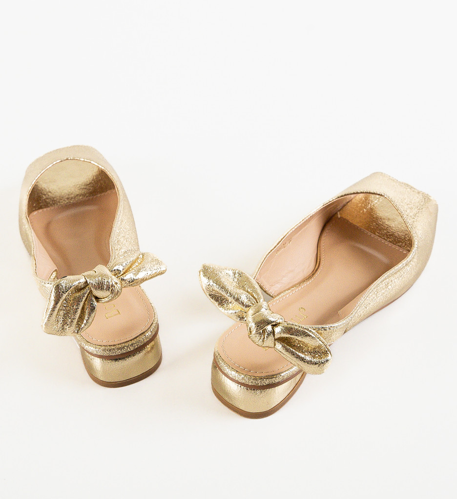 Sandale cu toc Wojc Aurii - Eleganță și Stil - imagine 7