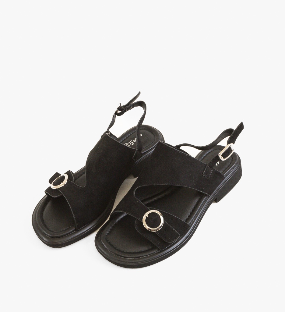 Sandale Dama Brumie Negre | Elegante și Confortabile - imagine 4