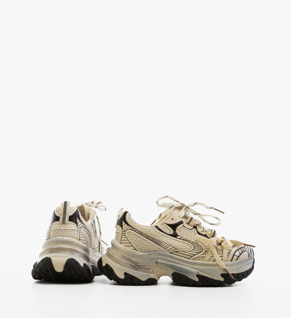 Sneakers Dama Rarrw Bej - Confort și Stil - imagine 5