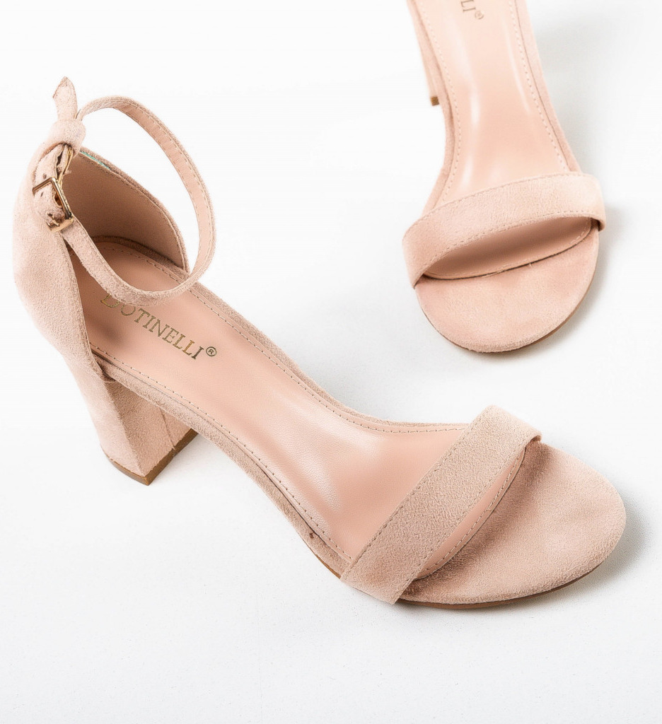 Sandale Lexi Bej | Toc Stabil si Confort - imagine 7