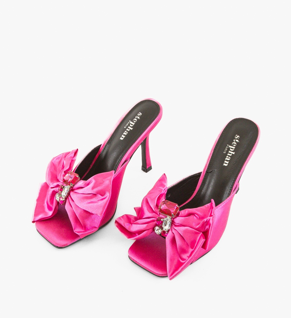 Saboti Dama Paige Fuchsia | Sandale cu Toc Elegante - imagine 3