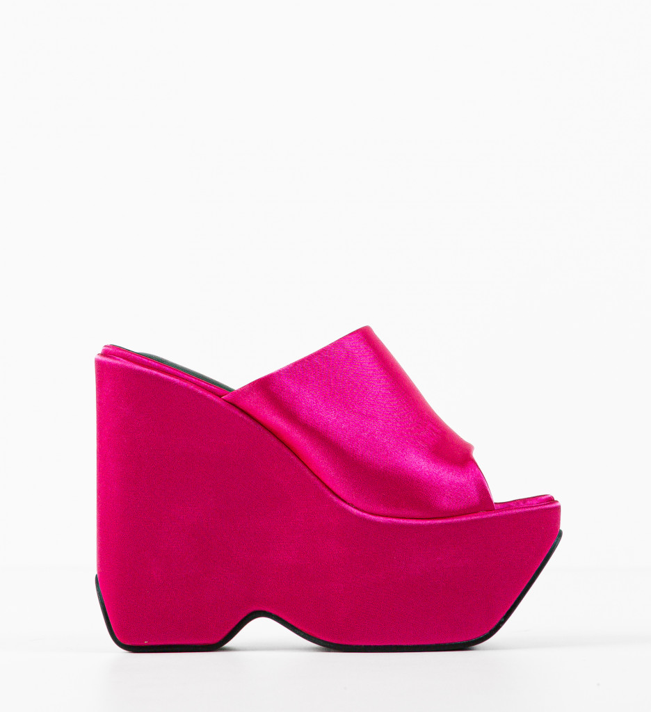 Sandale Saboti Kayleig Fuchsia - Confort și Stil - imagine 6