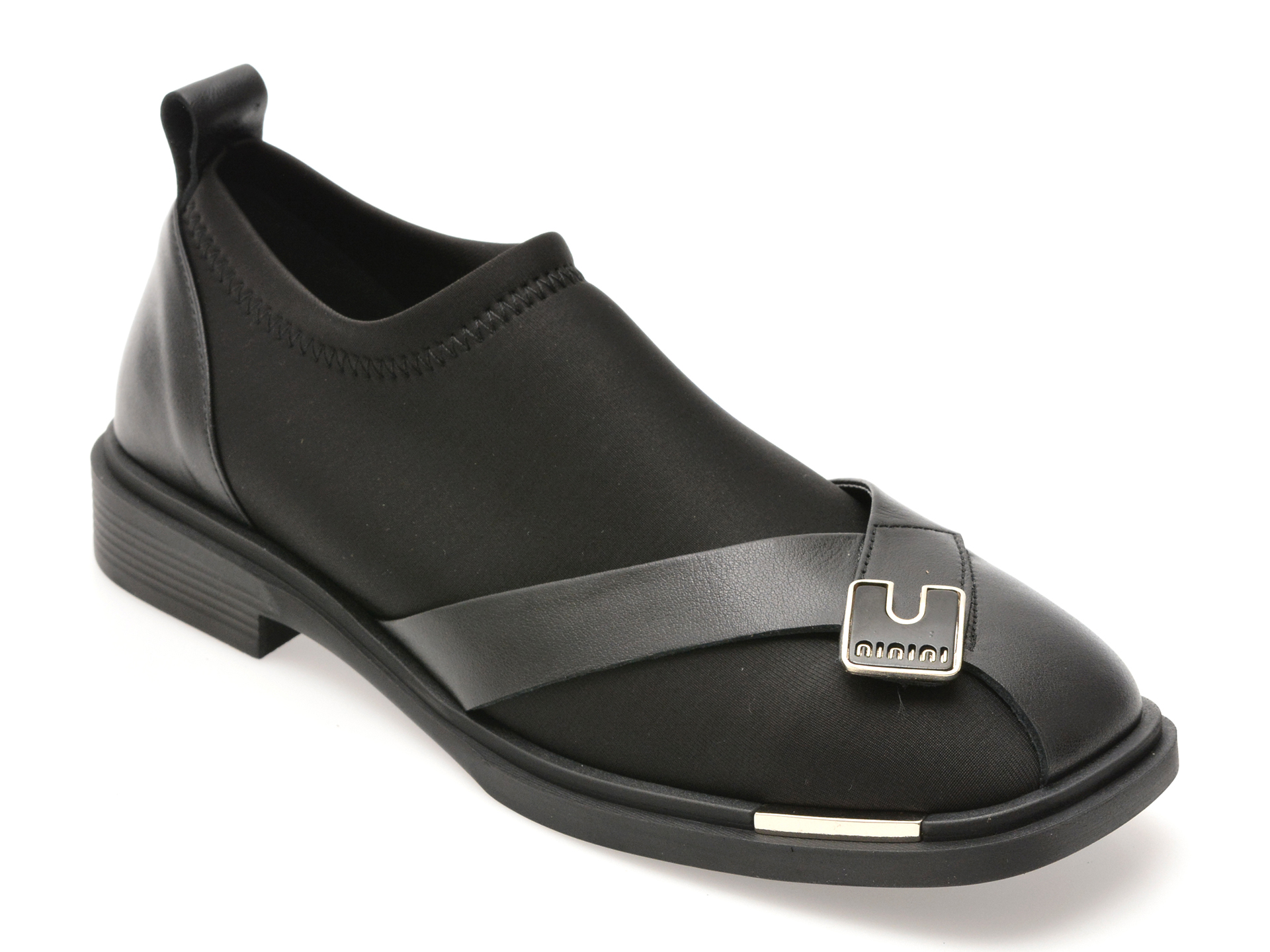 Pantofi Casual Epica Negri Slip-On Confortabili