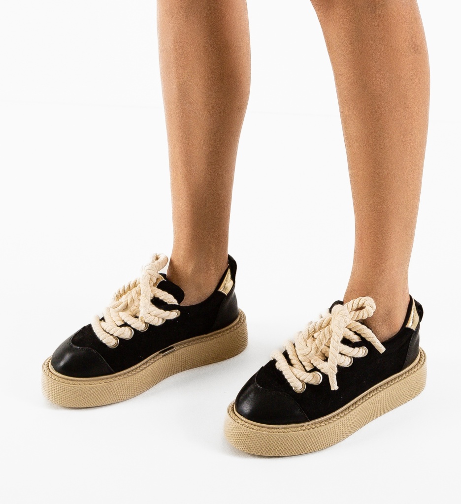 Pantofi Casual Lamesytt Negri - Confort și Stil - imagine 3