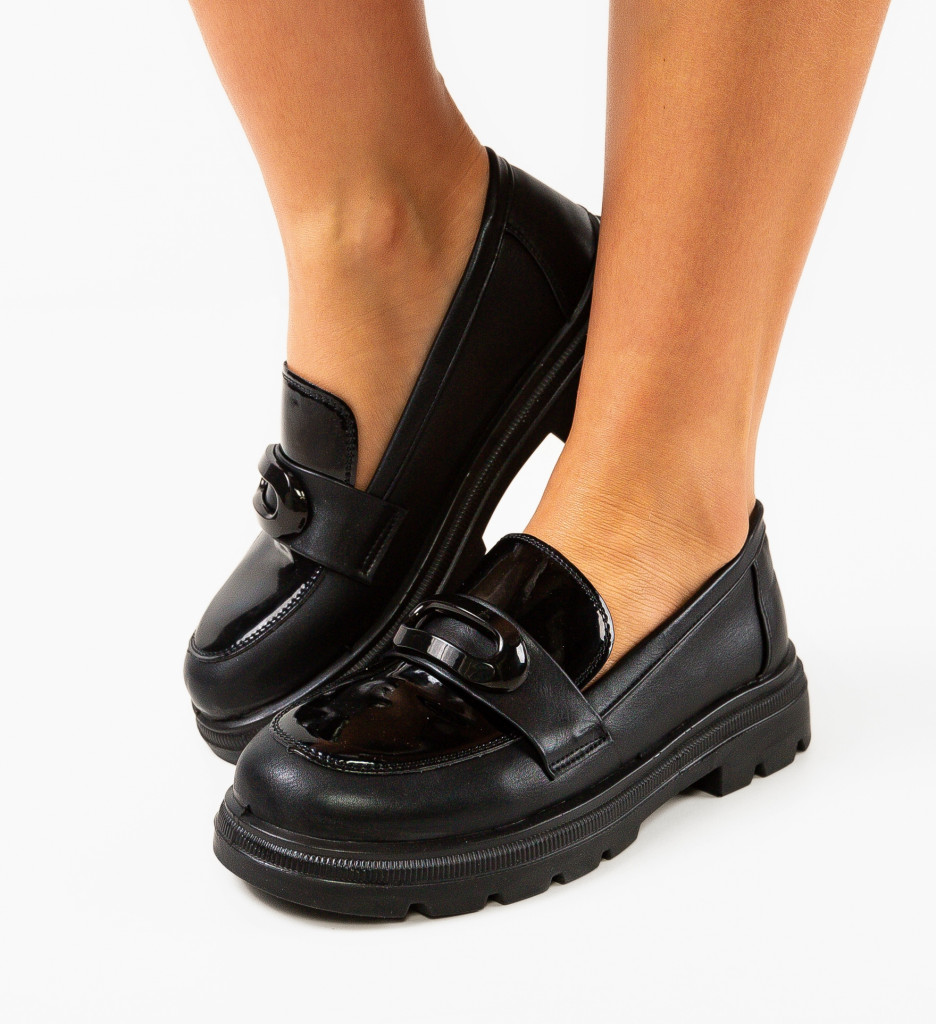 Pantofi Casual Dama Marghey Negri - Confort și Stil - imagine 3