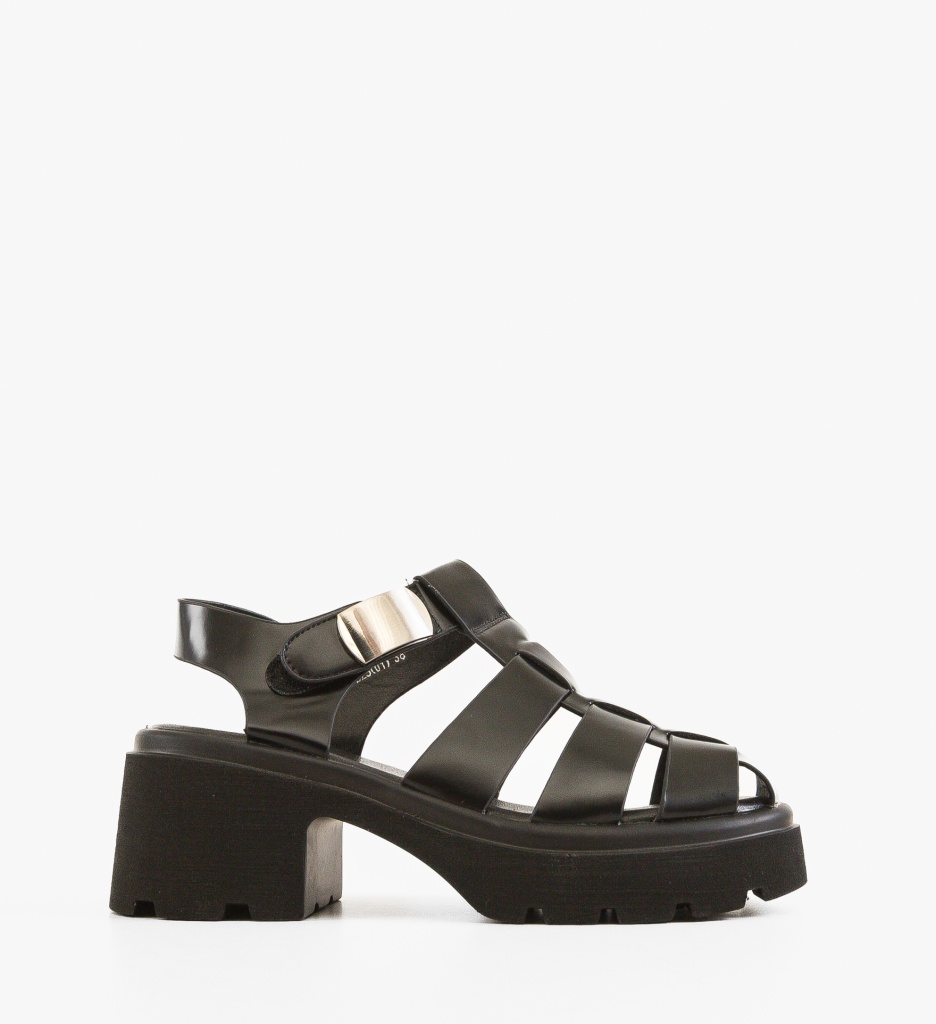 Sandale cu toc Carisi Negre - Eleganță și Stil - imagine 3