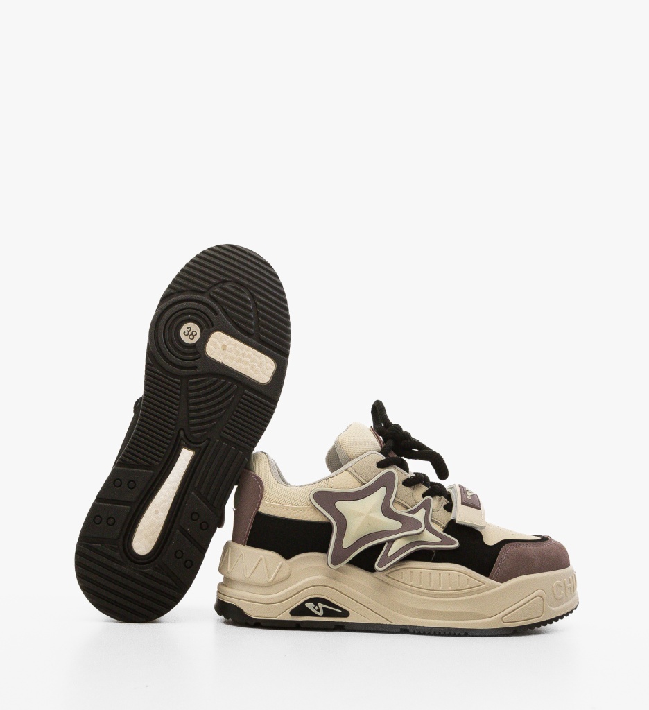 Sneakers Dama Jyothi Bej - Confort și Stil Modern - imagine 6