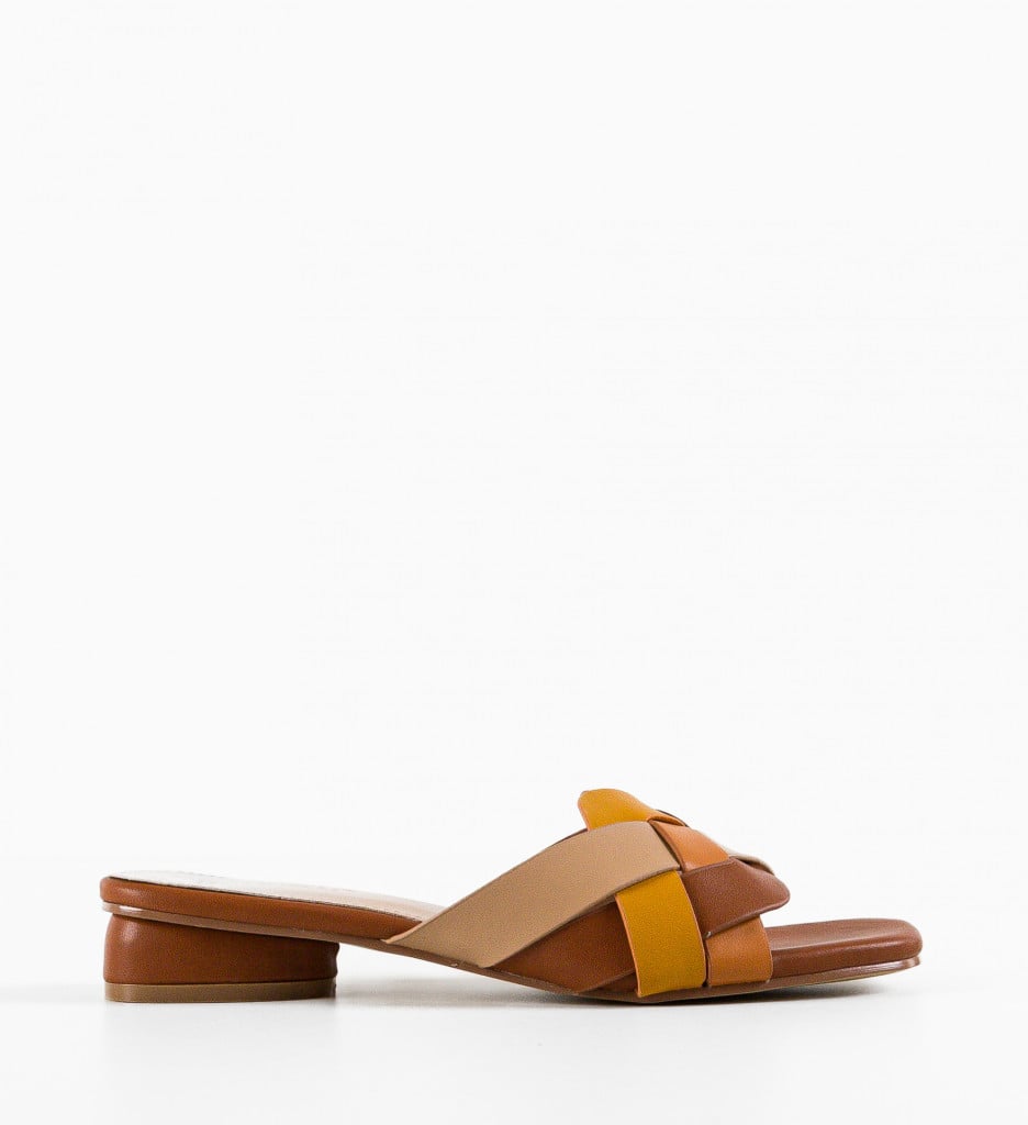 Papuci Dama Prayan Camel | Confort și Stil - imagine 5