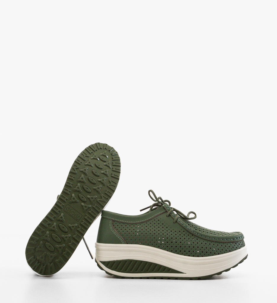 Pantofi Casual Baroco Verzi | Design Unic - imagine 5