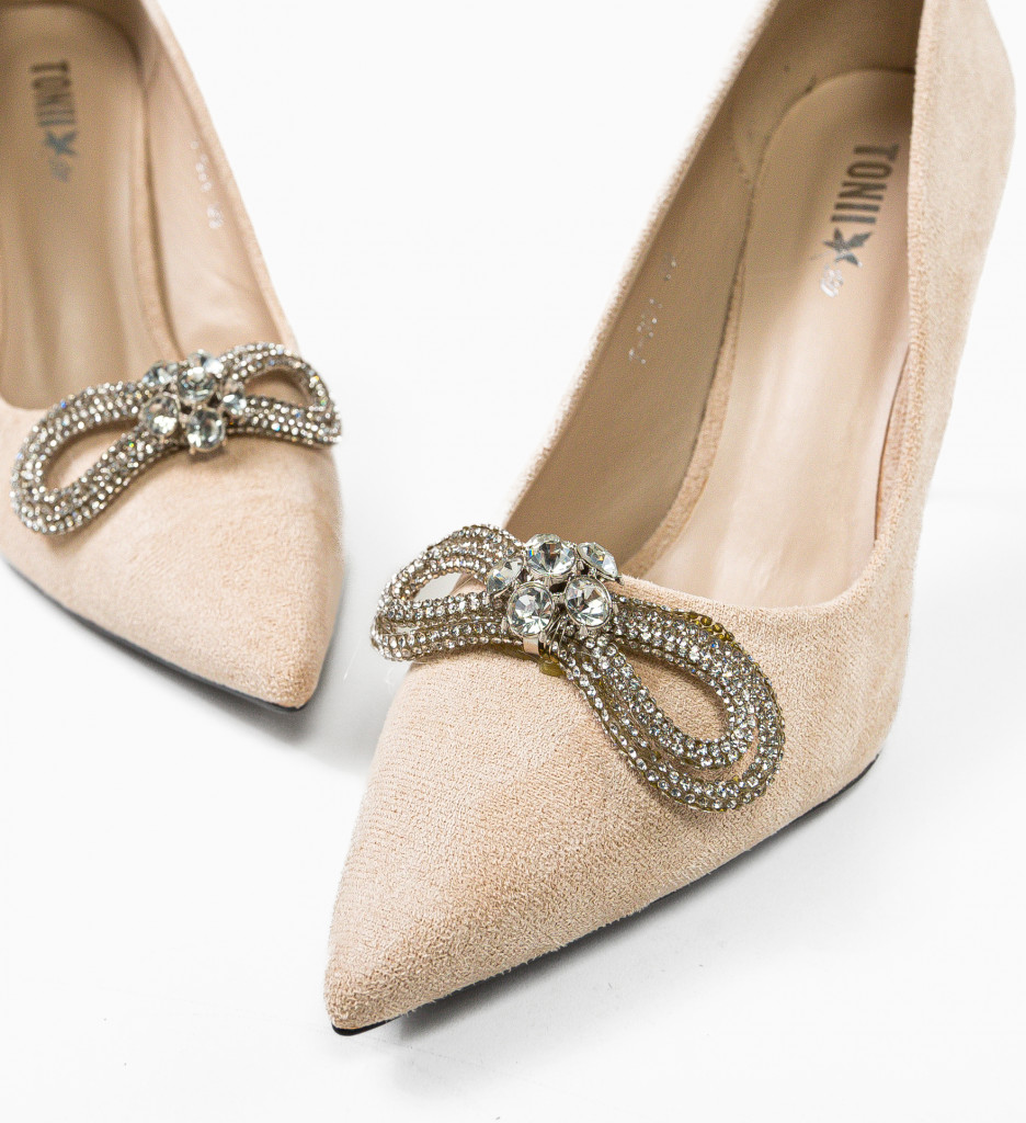 Pantofi cu toc Chalk Bej - Eleganță și Stil - imagine 4