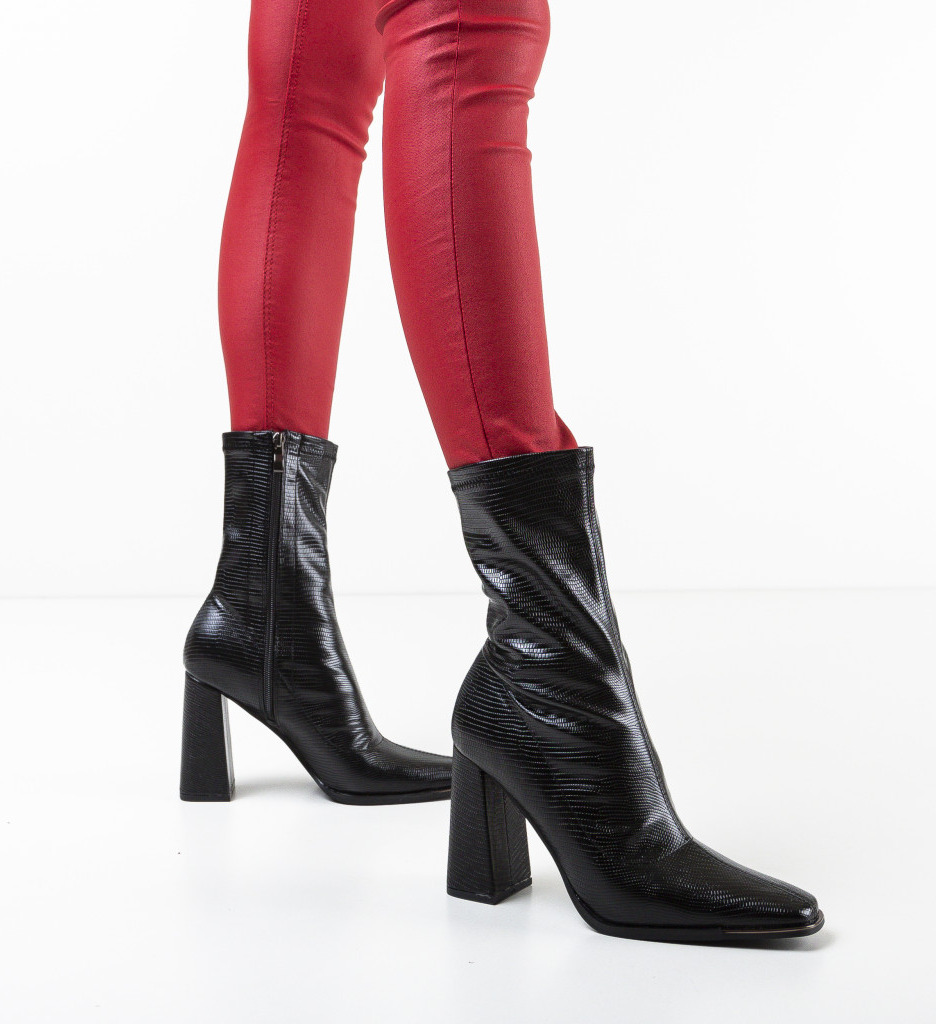 Botine Calum Negre | Eleganță și Confort - imagine 3