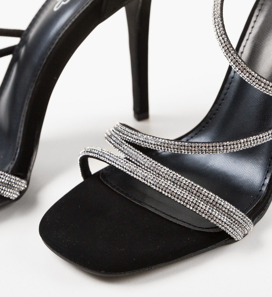 Sandale Manka Negre | Eleganță și Stil - imagine 6