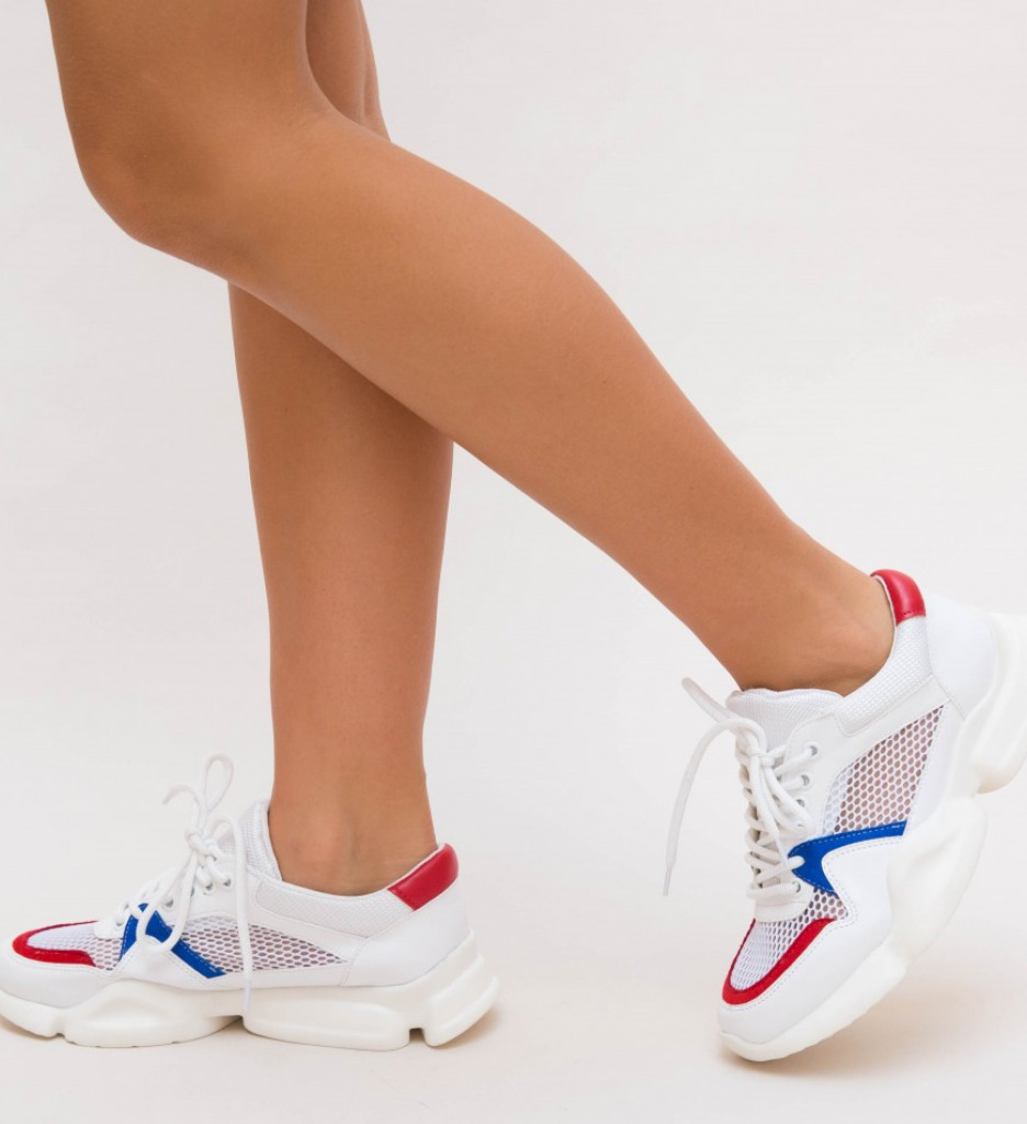 Pantofi Sport Mega Albi | Confort și Versatilitate