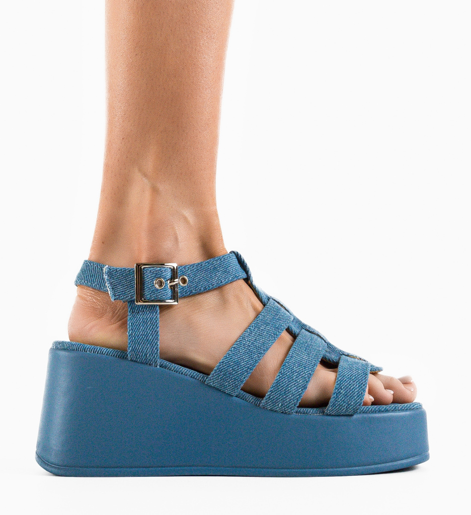 Platforme Dama Nablus Albastre | Stil & Confort - imagine 3