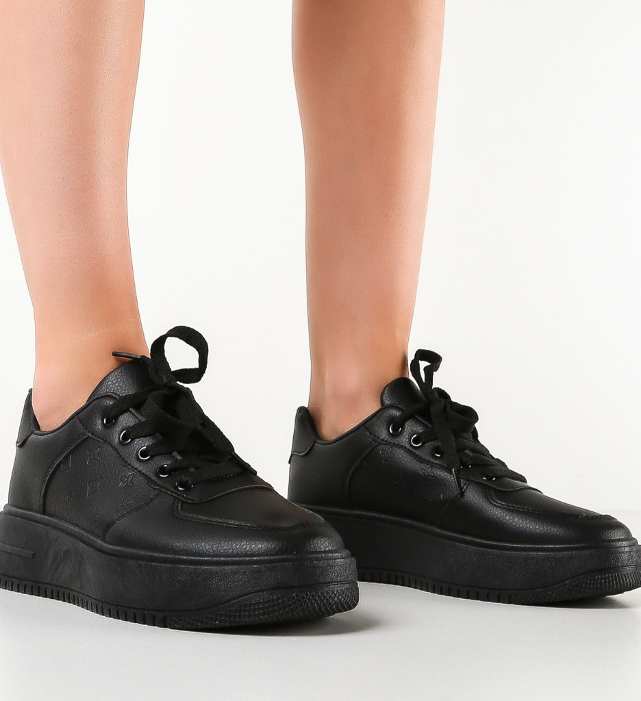 Sneakers Dama Vitoe Negri | Confort și Stil - imagine 3