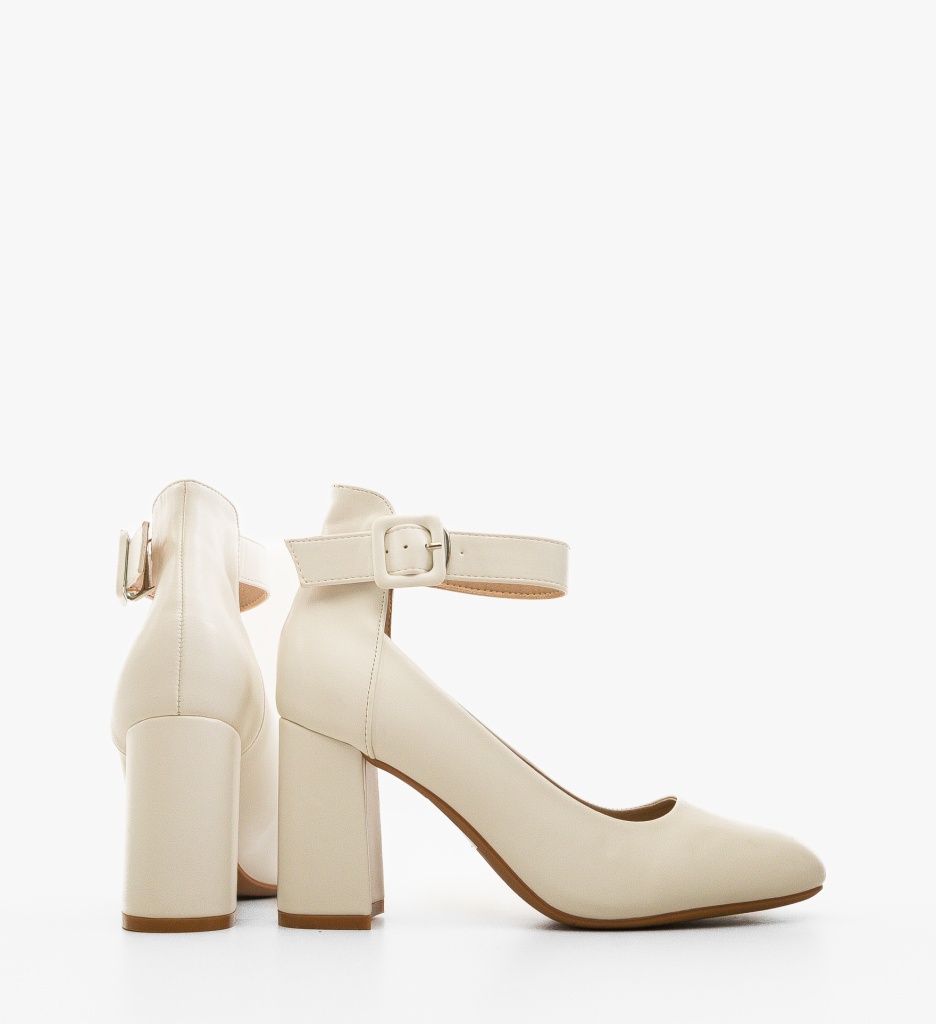 Pantofi Dama Kas Albi cu Toc Elegant - imagine 2