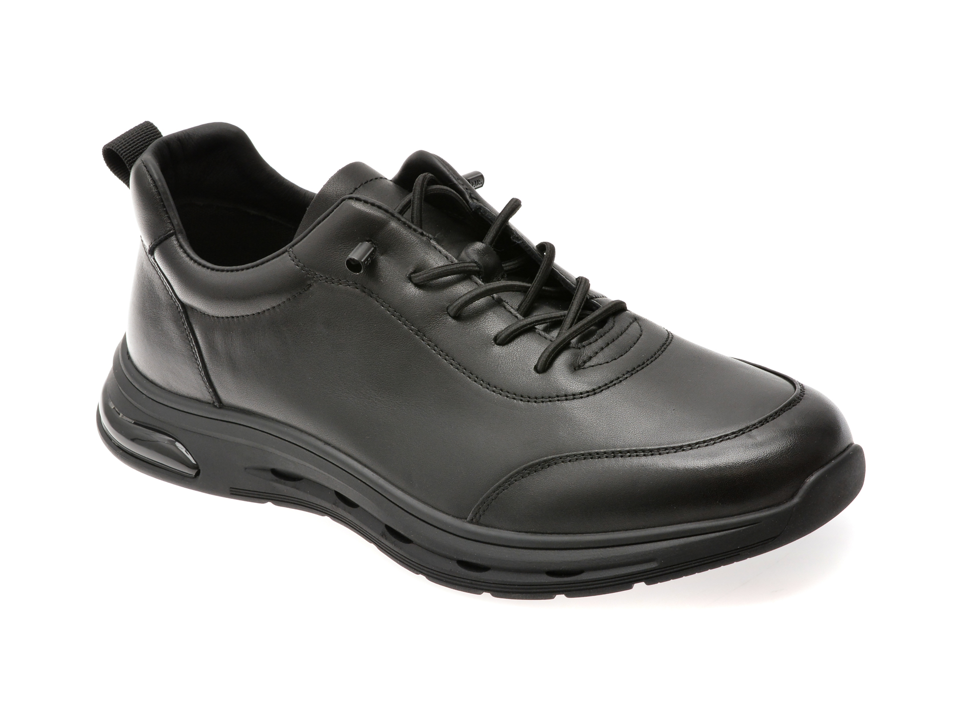 Pantofi Epica Negri din Piele - Stil Urban