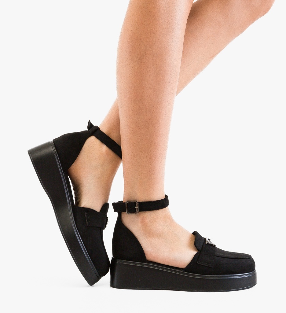 Pantofi Casual Terfly Negri 2 - Confort Stilat - imagine 5