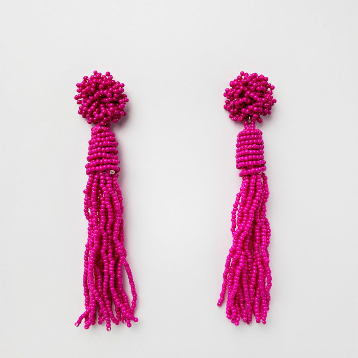 Cercei Ciucure Fucsia Shopika | Stil Eleganț