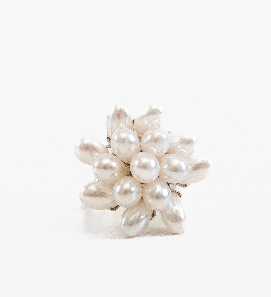 Inel Perlly Argintiu - Accesoriu Elegant - imagine 2