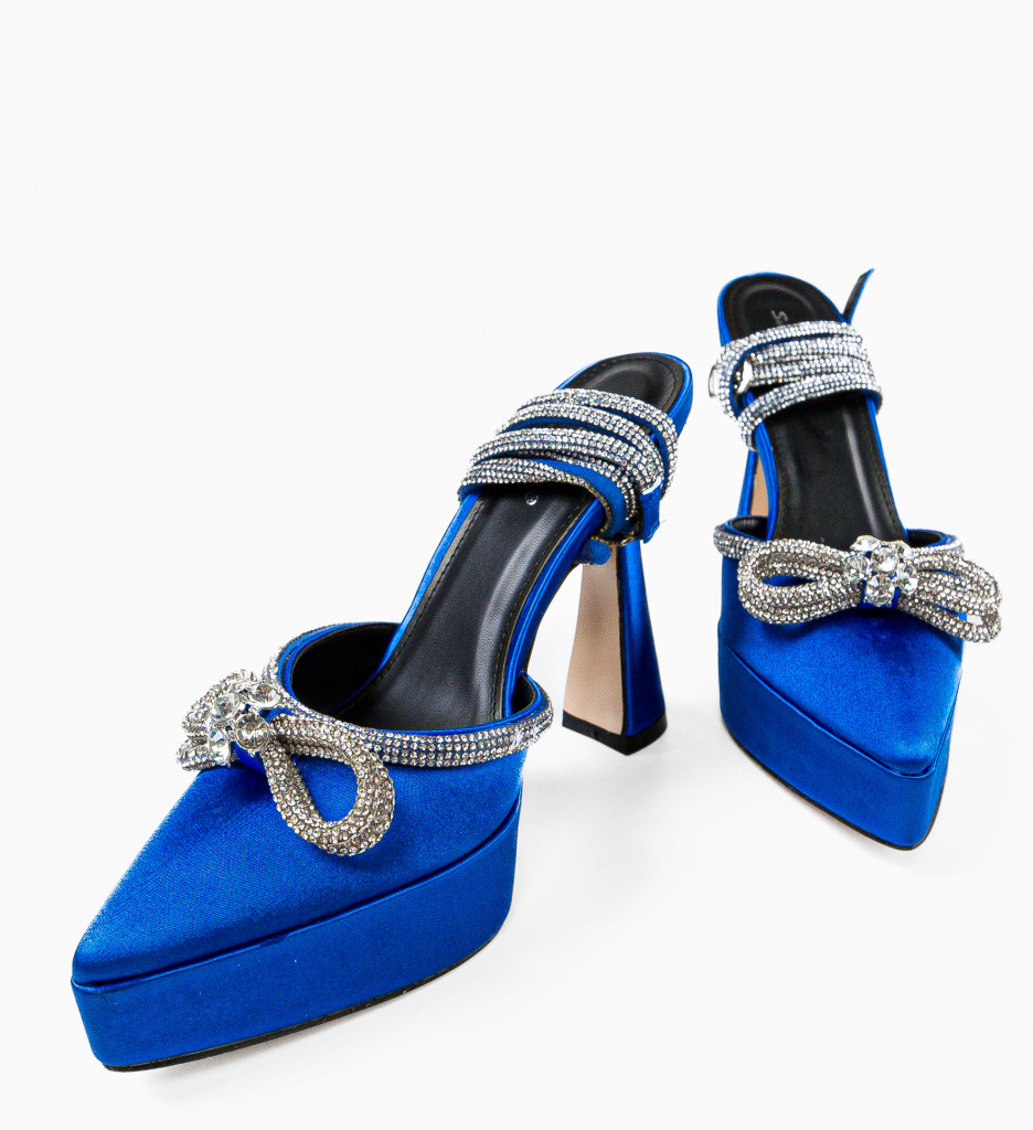 Pantofi Mariette Albastri | Eleganță Asigurată - imagine 8