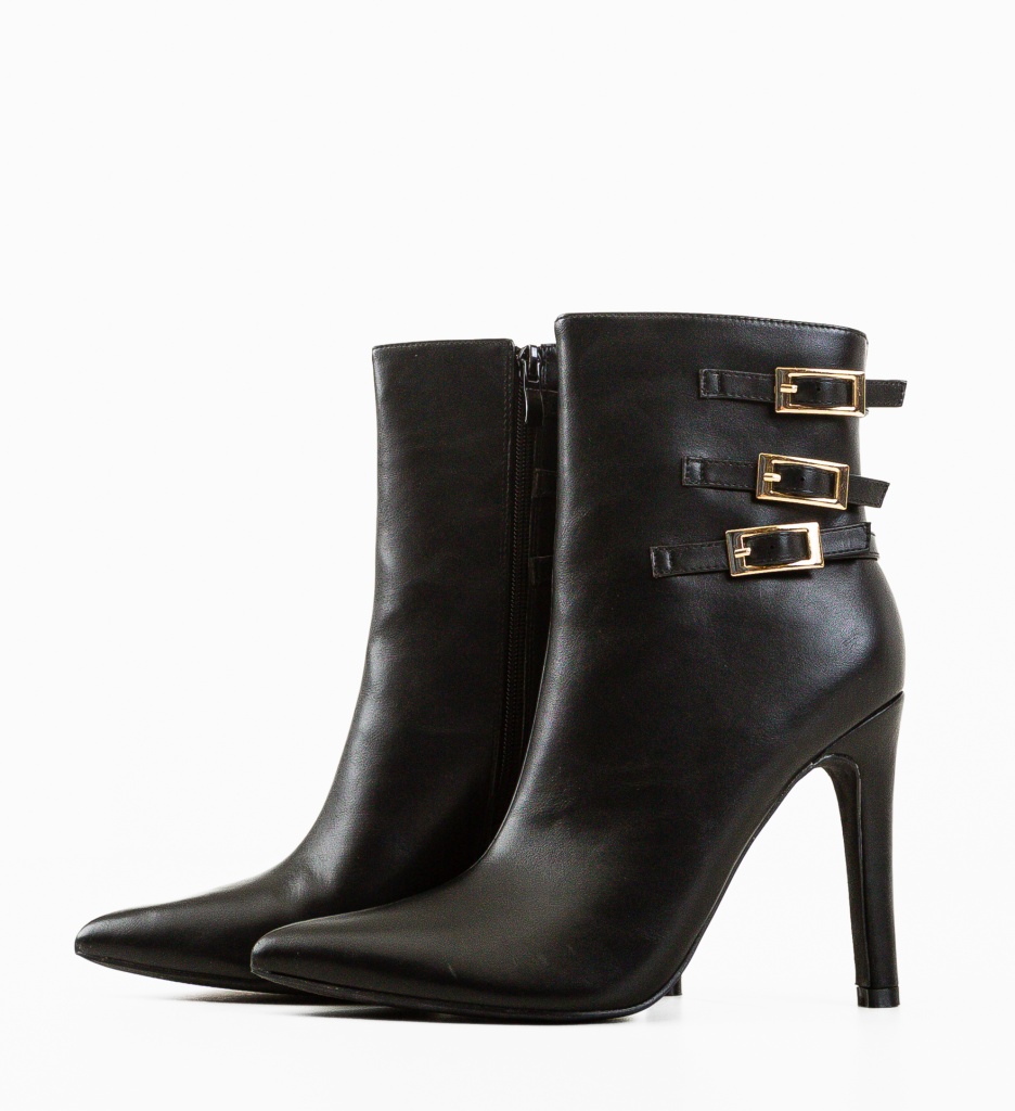 Botine Dama Poggi Negre | Eleganță și Confort - imagine 5