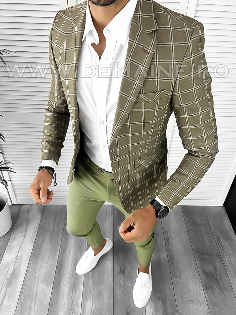 Sacou Barbati Carouri Slim Fit Elegant
