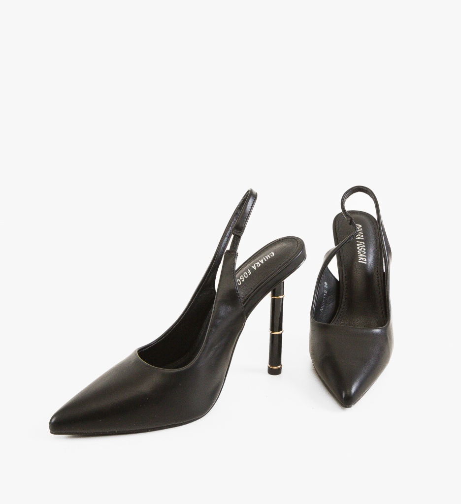 Pantofi Bates Negri Eleganți cu Toc - imagine 5