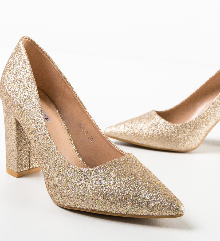 Pantofi Morgan Aurii - Eleganță Premium - imagine 6