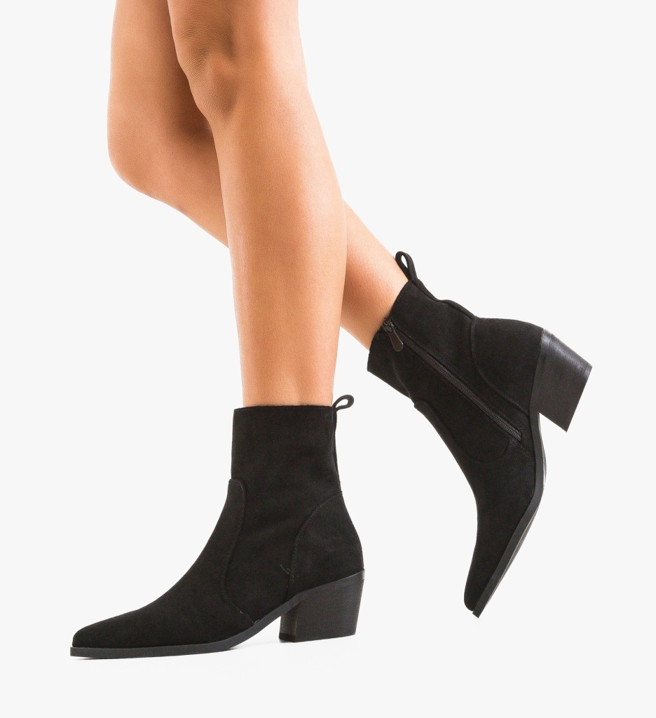 Botine Dama Rhiann Negre | Elegante si Comode
