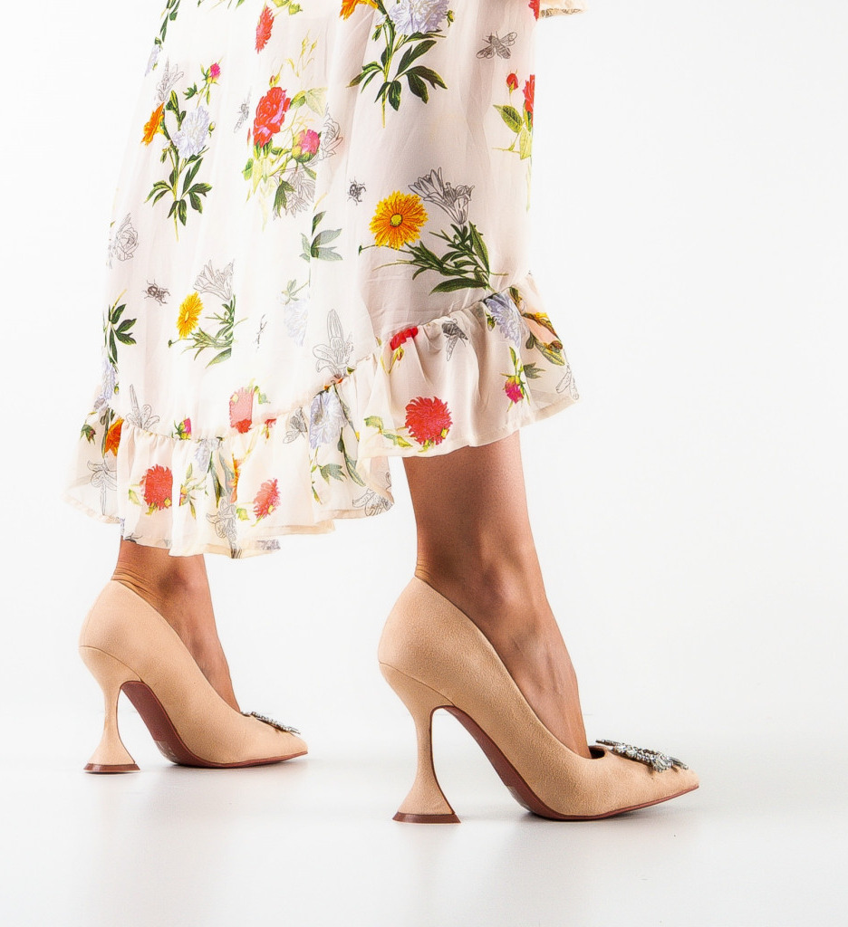 Pantofi cu Toc Bej Luja | Eleganță Versatilă