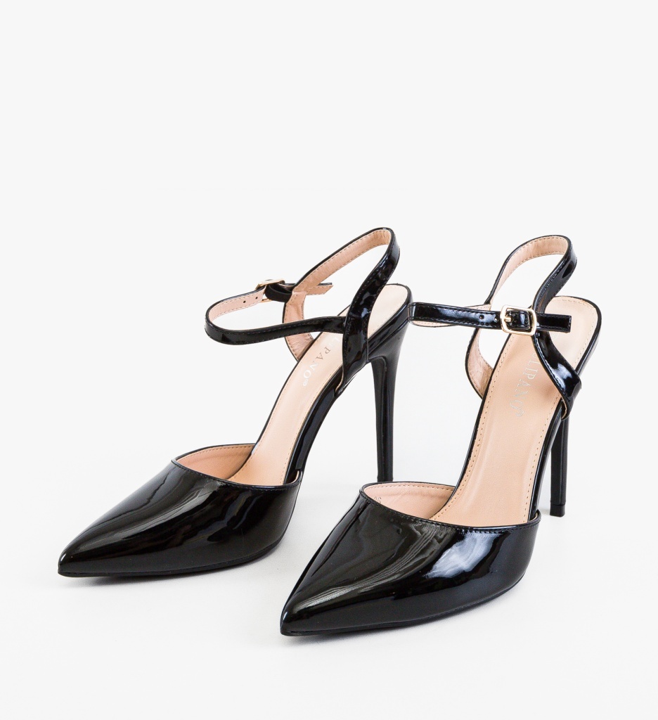 Pantofi Stiletto Dama Negri Eleganți - imagine 5