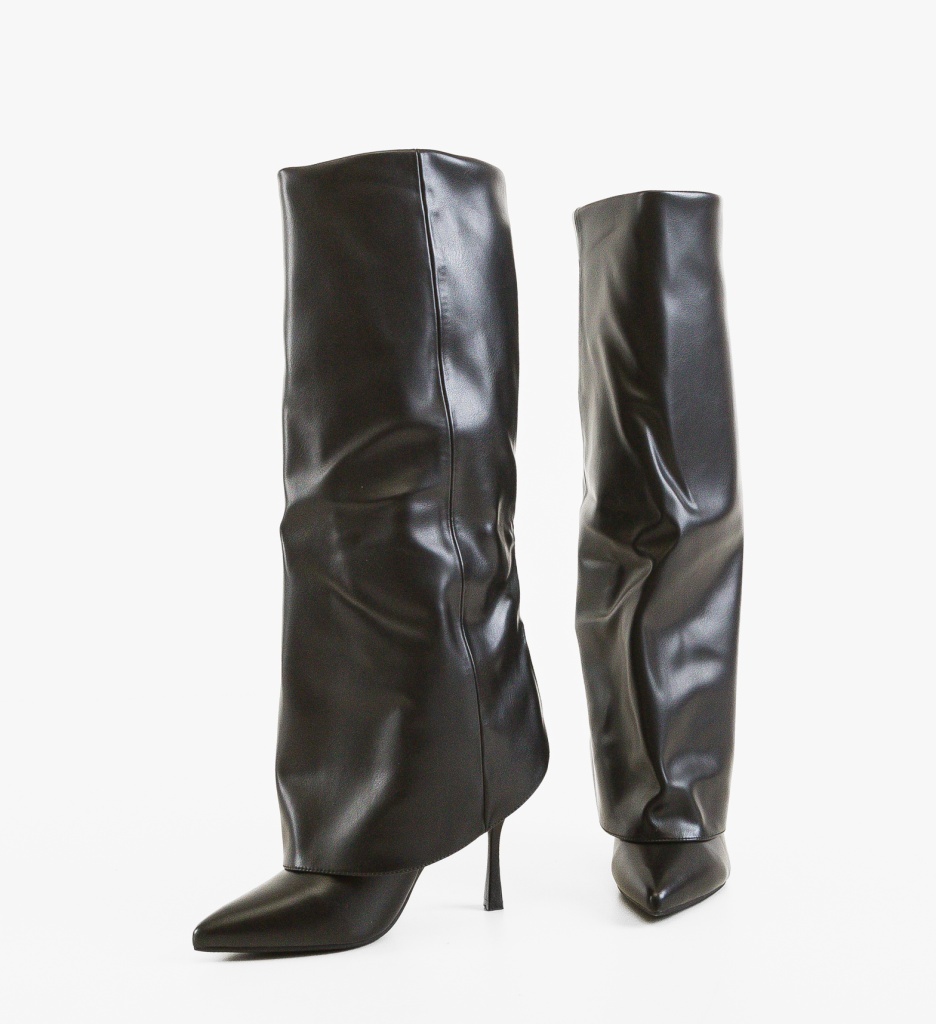 Cizme Dama Negre Depurtat | Eleganță Urbană - imagine 5