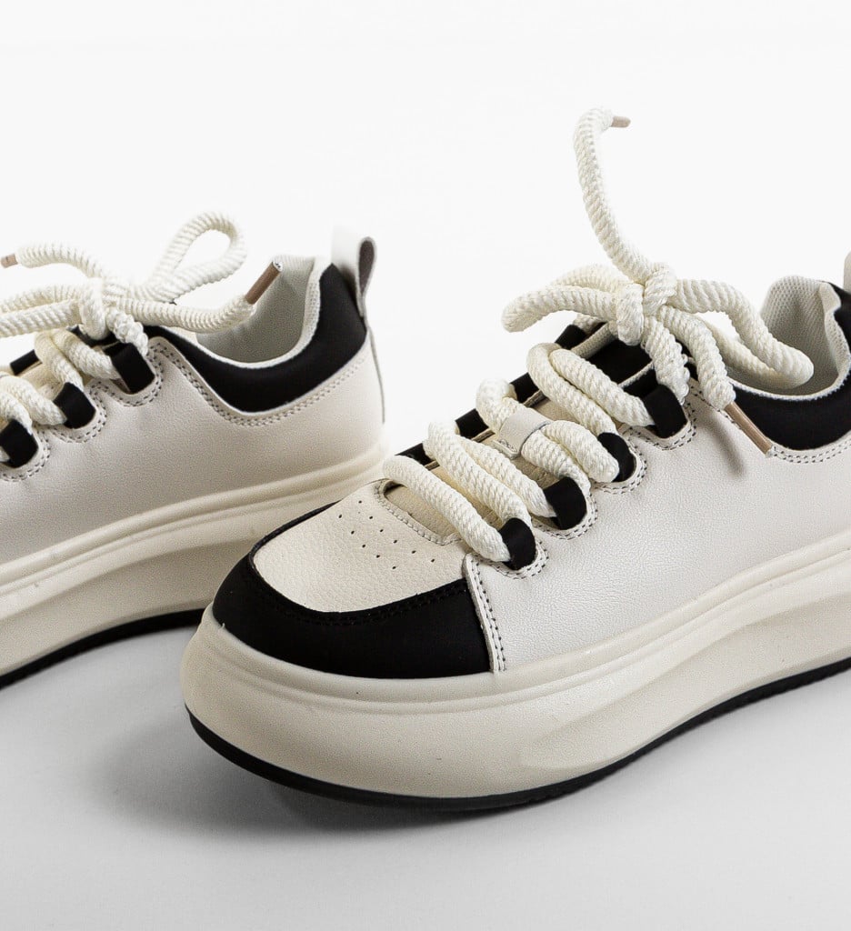Sneakers Weleu Dama Albi - Confort și Stil - imagine 10