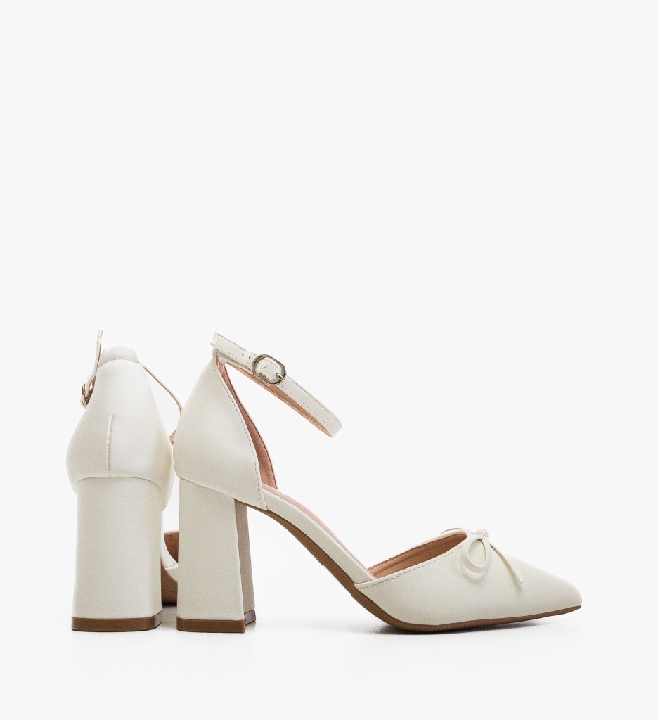 Pantofi dama Pierce Albi, eleganță și confort - imagine 4
