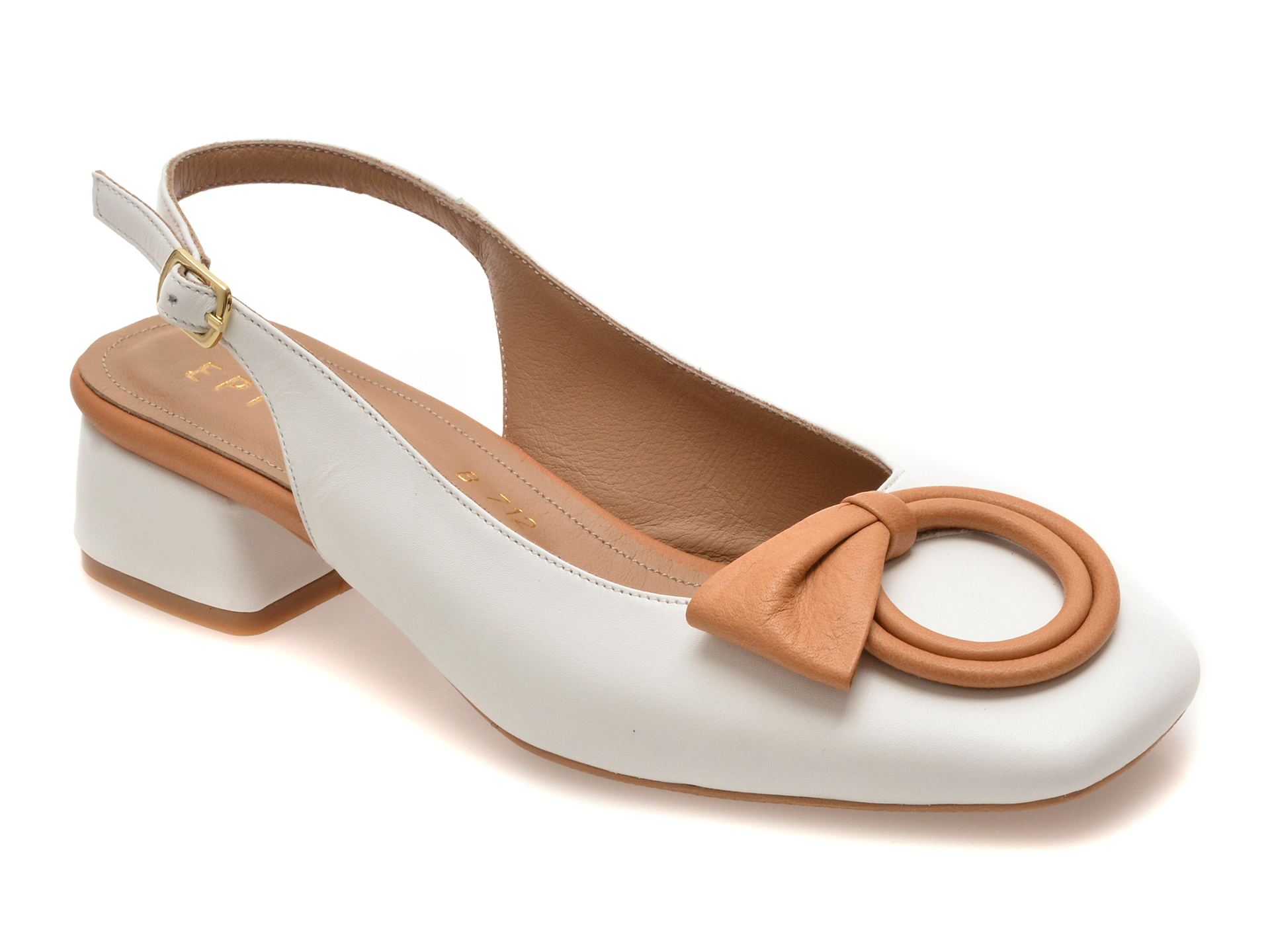 Pantofi Epica din Piele Naturală, Bej Eleganți