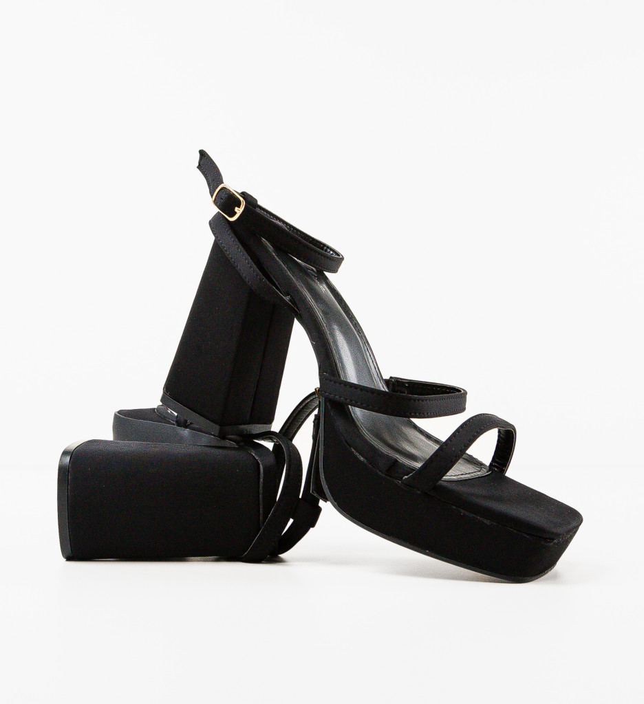 Sandale Toc Oihana Negre - Stil și Eleganță - imagine 10