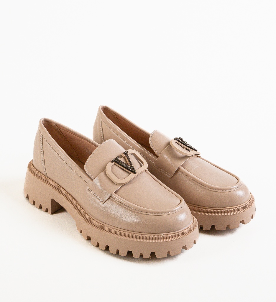 Pantofi Casual Dama Ejiro Bej | Confort & Stil - imagine 8
