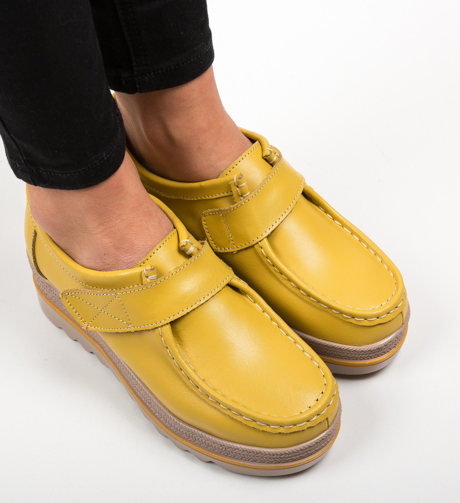 Pantofi Casual Straif Galbeni - Confort și Stil