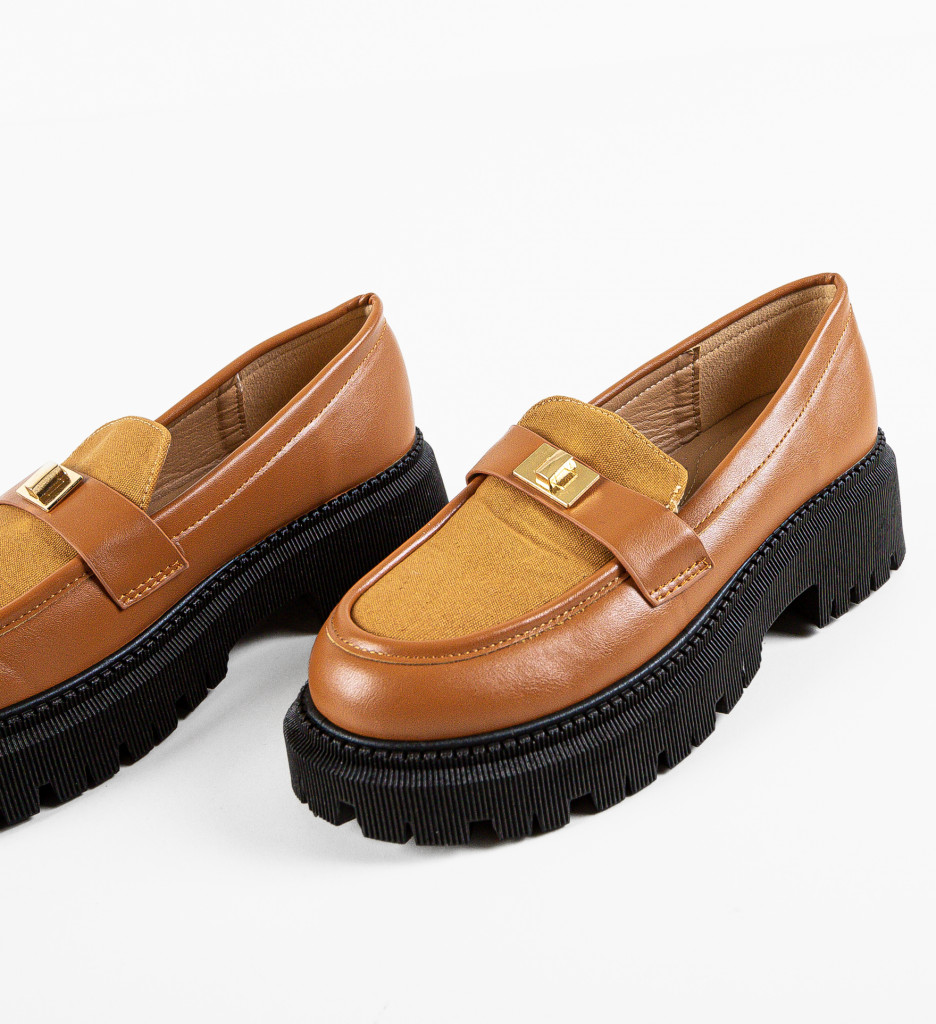 Pantofi Casual Salma Camel - Confort Zilnic