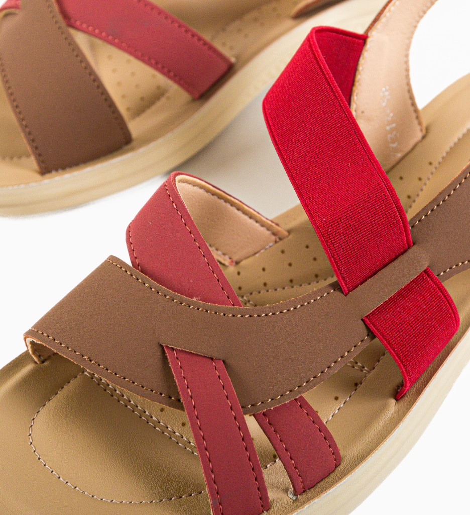 Sandale Dama Janna Khaki - Confort & Stil - imagine 8