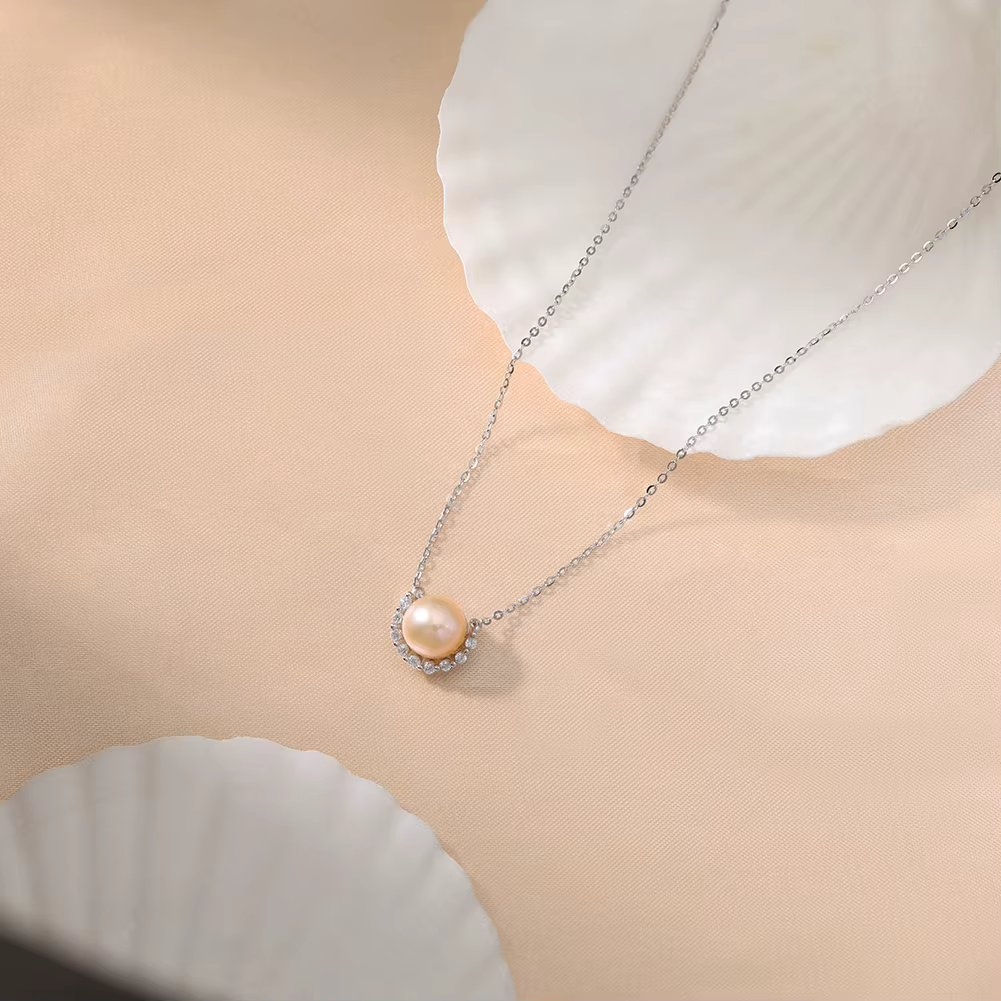 Lantisor argint 925 JW1705 cu perla naturala, Zhuhai - imagine 3