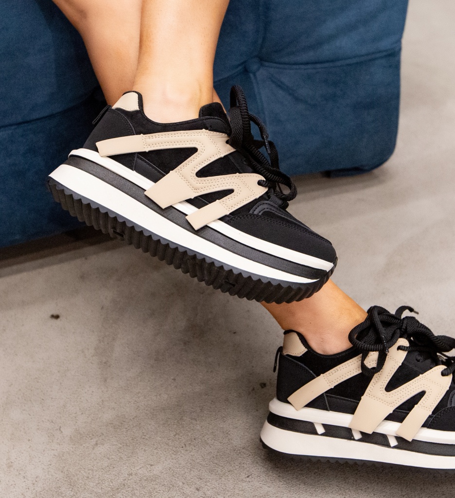 Sneakers Dama Chika Negri - Confort & Stil - imagine 3
