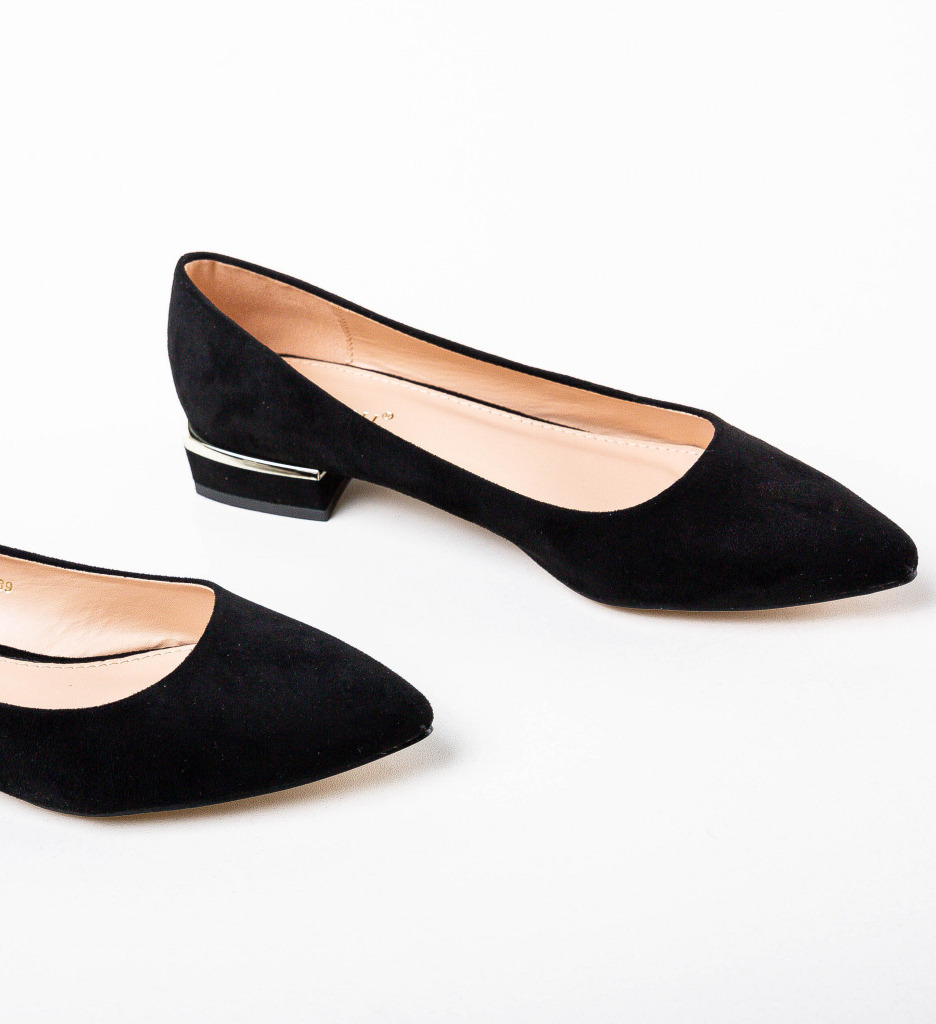 Pantofi Dama Depere Negri Eleganți - imagine 7
