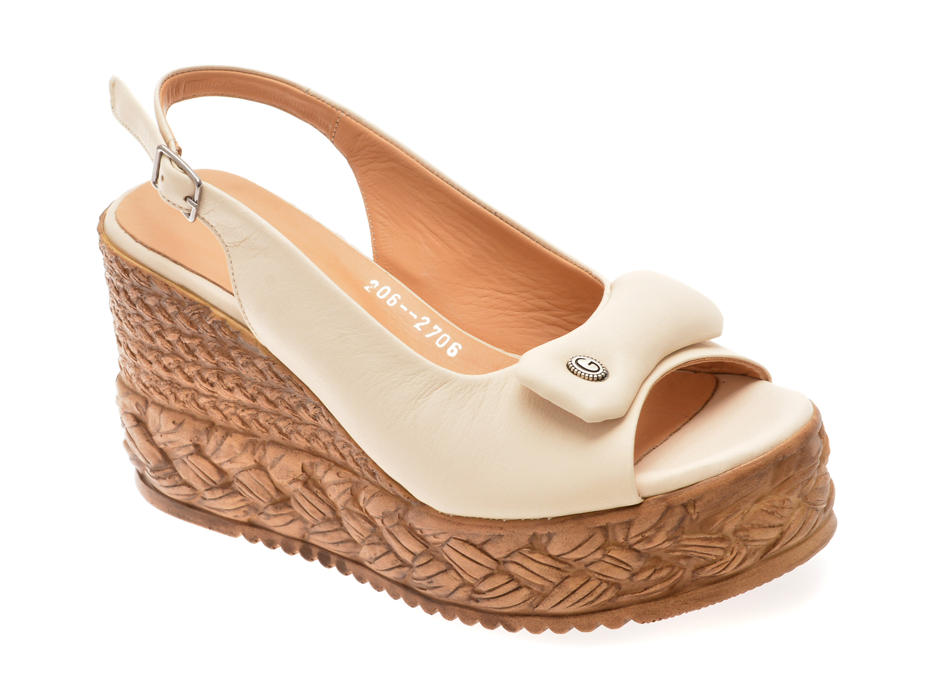 Sandale Gryxx Piele Naturală Bej Elegante